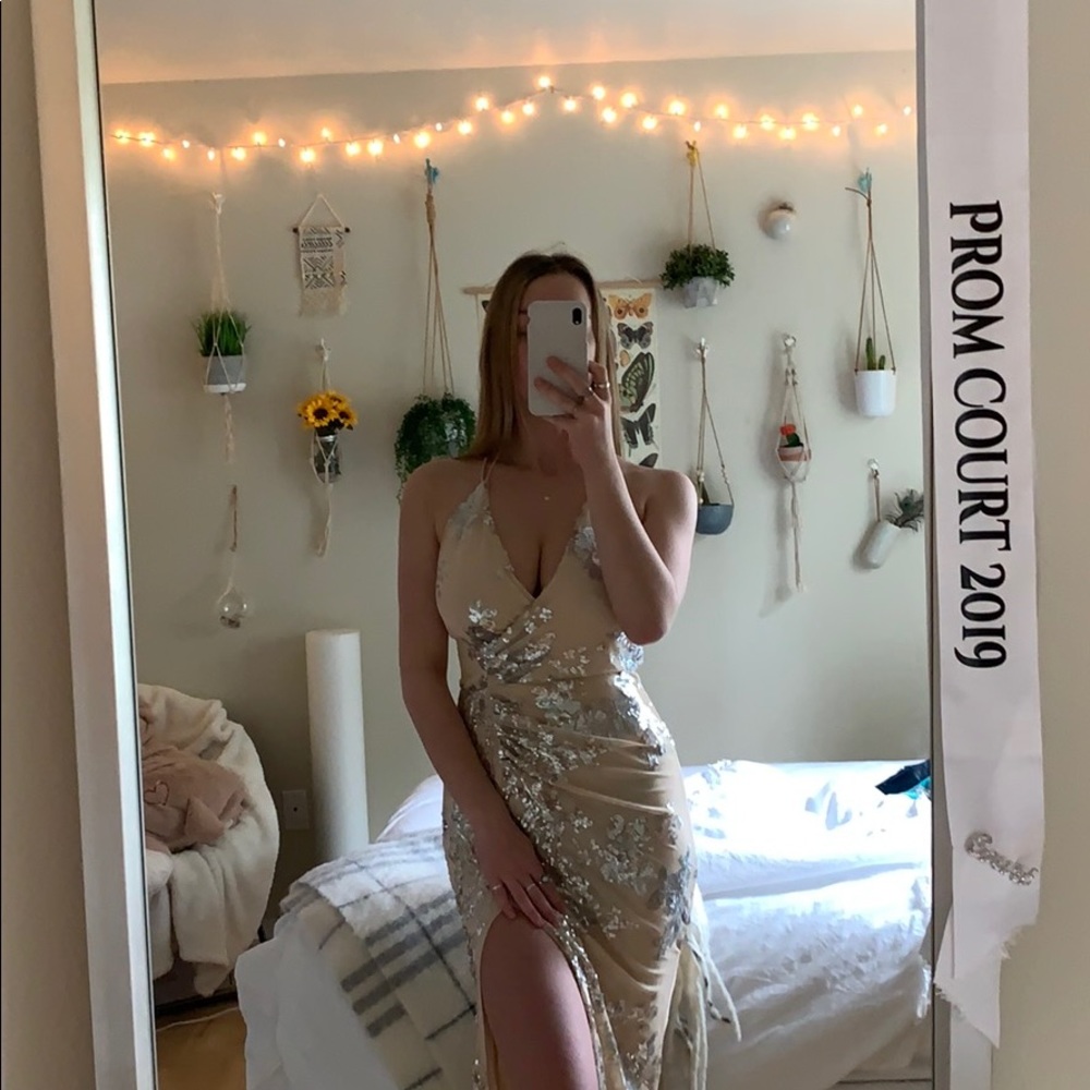 Formal Nude, Sequined Dress